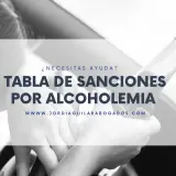 Tabla de sanciones por alcoholemia. ¿Necesitas ayuda legal? Conduce con responsabilidad.