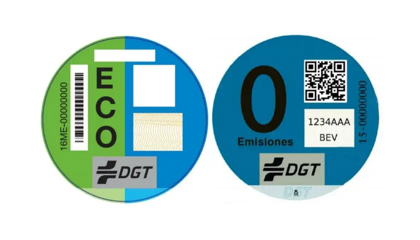 Pegatinas DGT ECO y 0 Emisiones. Conocer las ventajas de la etiqueta eco Catalunya es clave para vehículos eficientes.
