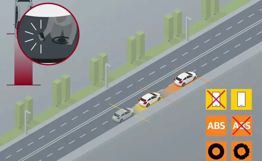 Distancia de seguridad - Evita multas y conduce seguro